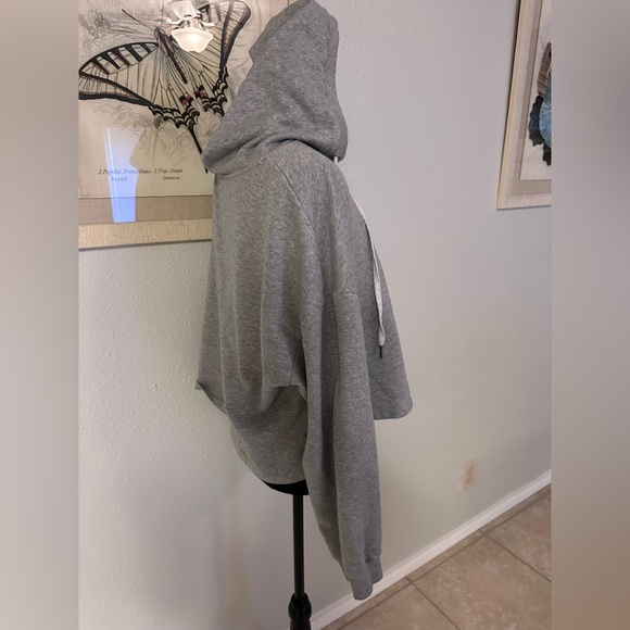 Wild Fable Heather Gray Silver Shimmer Women's Hoodie NWOT - Picture 2 of 6